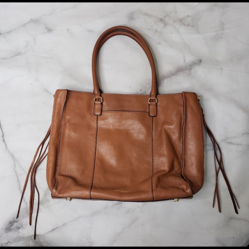 Rebecca minkoff leather regan tote bag